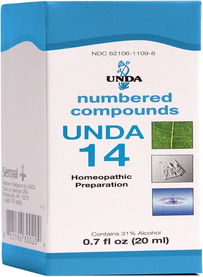 UNDA 14 Numbered Compounds | Homeopathic Preparation | 0.7 fl. oz. - Image 1